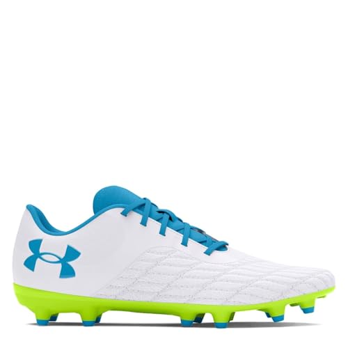 Under Armour Herren Fußballschuhe UA Magnetico Select 3.0 FG White-high vis Yellow 44 1/2