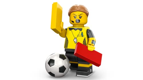 LEGO Sammelfiguren Minifiguren Serie 24 - Fußball Schiedsrichter 71037, Schwarzem
