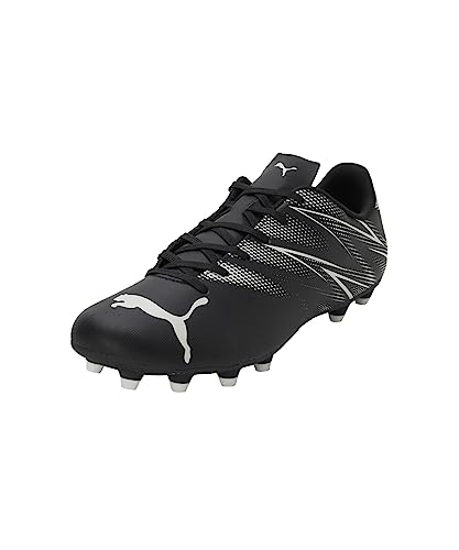 PUMA Herren Attacanto Fg/Ag Soccer Shoe, Black Silver Mist, 42.5 EU