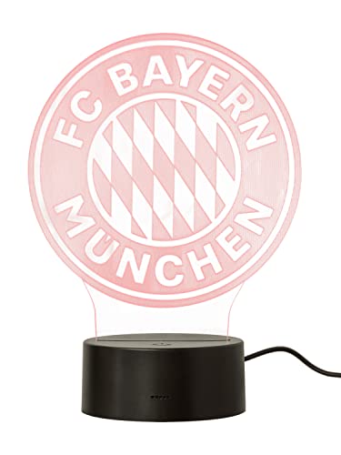 FC Bayern München LED-Logo | Nachtlicht | Lampe | Rot