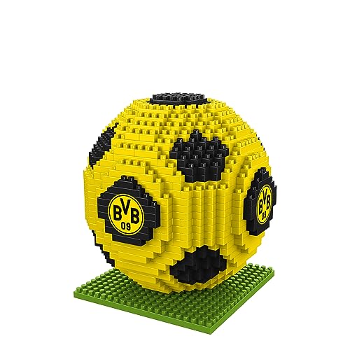 FOCO Offizielles Lizenzprodukt Borussia Dortmund BRXLZ-Steine 3D-Fußball BAU-Set 12+ yo